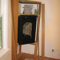 Ray Newkirk General Contractor: Bamboo fireplace in progress