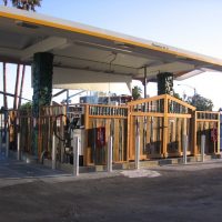 Ray Newkirk General Contractor: GREEN STATION tank enclosure from free bamboo mostly recycled redwood