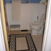 Ray Newkirk General Contractor: Greek key bathroom floor