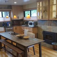 Ray Newkirk General Contractor: BETSY NEW KITCHEN WITH FIREPLACE INSERT & MATCHING SLATE