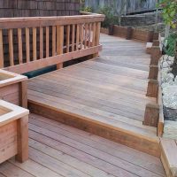 Ray Newkirk General Contractor: Eaton Most of Deck Planter in Front