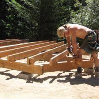 Ray Newkirk General Contractor: Yurt Deck Framing