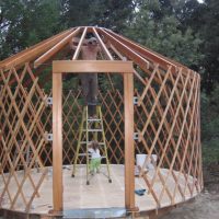 Ray Newkirk General Contractor: Yurt Frame With Owner & His Daughter